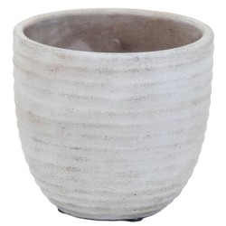 Blumentopf -Salsa- Keramik 13x14cm grau