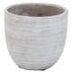 Blumentopf -Salsa- Keramik 13x14cm grau