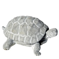 Schildkröte Deko Beton 19x24cm grau