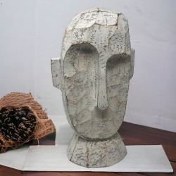 Deko Kopf -Potato- Keramik 40cm weiss