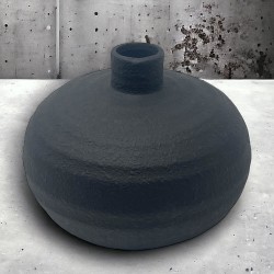 Vase -Dorian- Keramik 16x20cm schwarz
