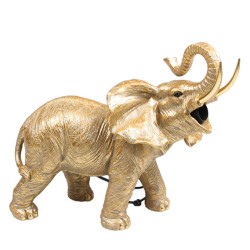 Tischlampe -Elefant- Resin 35x29cm gold