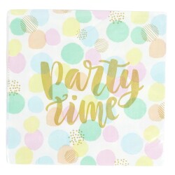 Servietten -Partytime- 20er-Pack bunt