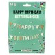 Girlande -Happy Birthday- Papier 4m