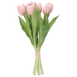 Tulpen Strauss Kunstblume 31cm rosa