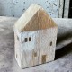 Haus Vintage Holz 17x11cm natur