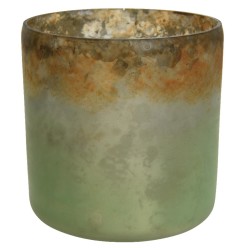 Teelichthalter -Oxol- Glas 9x8cm grün