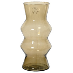 Vase -Darna- Glas 26x13cm braun