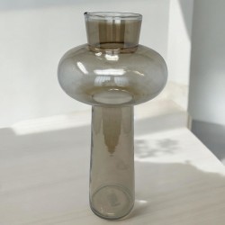 Vase -Luster- Glas 40cm braun