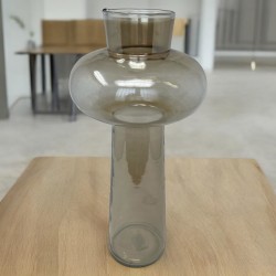 Vase -Luster- Glas 40cm braun