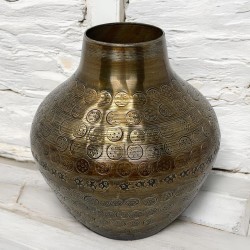 Vase -Brody- Aluminium 12cm brass