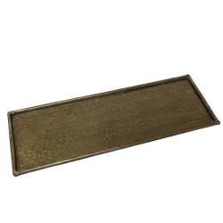 Schale -Andor- Aluminium 60x20cm brass