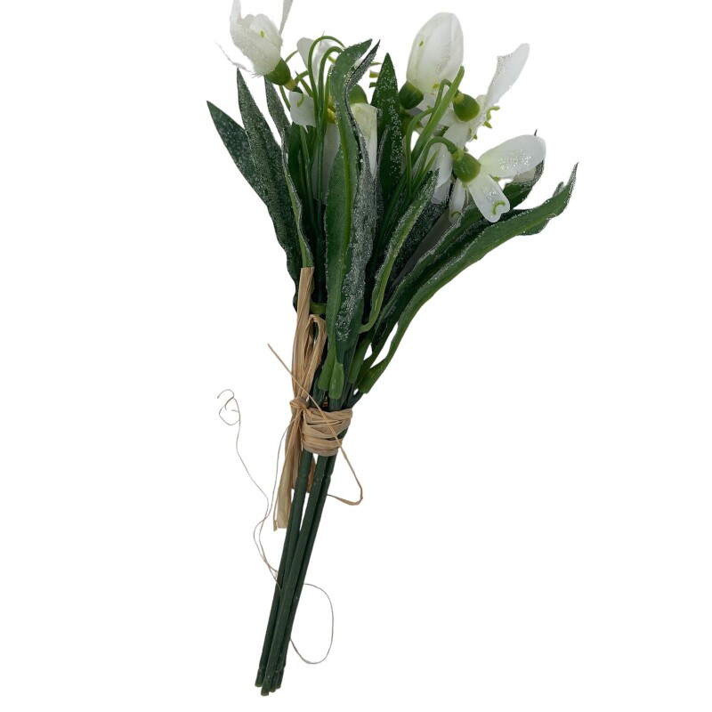 Schneeglöckchen Bund Kunstblume 20cm weiss-frosty, 1,99 €