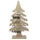 Adventskalender Baum Holz 47x26cm natur