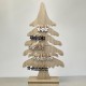 Adventskalender Baum Holz 47x26cm natur