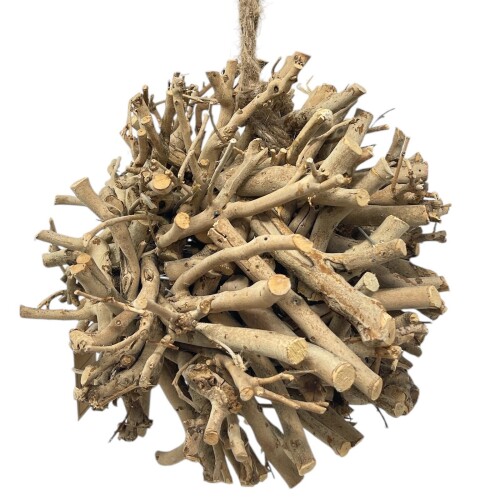 Kugel -Twister- Rattan 25cm natur