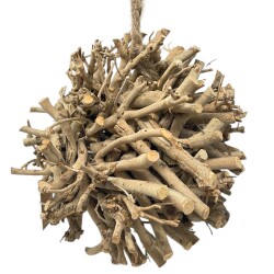 Kugel -Twister- Rattan 25cm natur