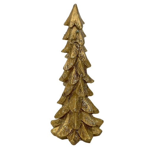 Tannenbaum -Kela- Resin 18cm gold