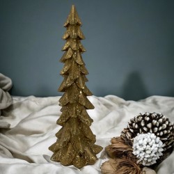 Tannenbaum -Kela- Resin 25cm gold