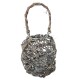 Laterne -Masai- Rattan 17x14cm grau