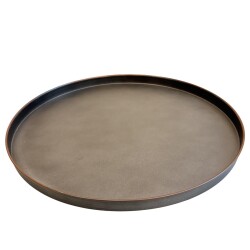 Schale -Sarla- Metall 35cm metallic
