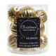 Baumkugel -Ribbed- 12er-Set Glas 3cm gold