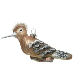 Baumkugel -Vogel- Glas 14x6cm bunt