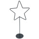 Stern Dekoständer Metall 40cm schwarz