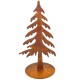 Tanne Deko Metall 21x11cm rost