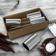 Kerzenstecker 4er-Set Metall 10x2cm silber