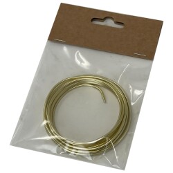 Alu Draht 2,5m gold