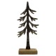 Tannenbaum -Lito- Aluminium-Holz 32cm silber