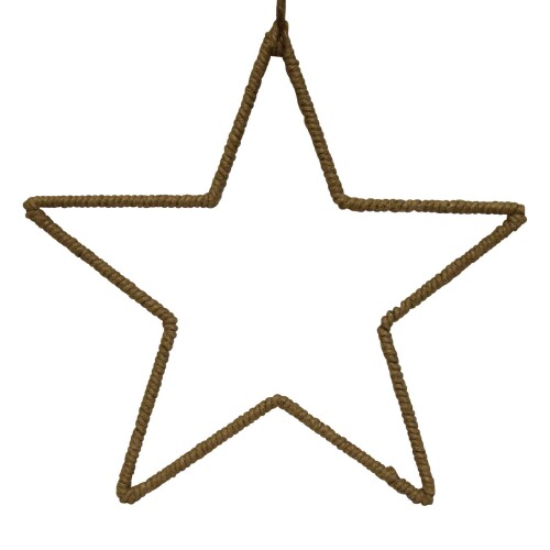 Stern -Jule- Dekohänger Metall 30cm natur
