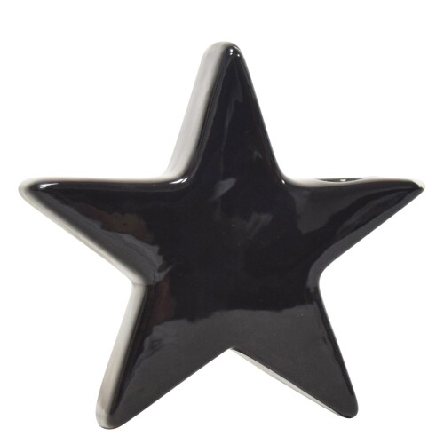 Stern -Adana- Steingut 20cm schwarz