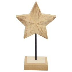 Stern -Athena- Holz 20x11cm natur