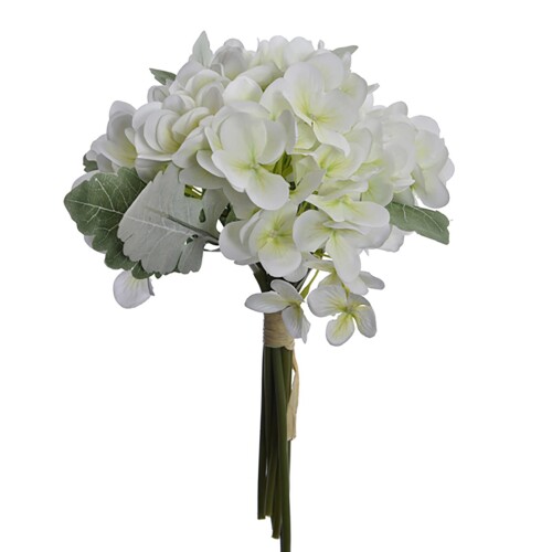 Kunstblume -Hydrangea- Bund 29cm creme