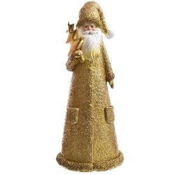 Weihnachtsmann -Adar- Resin 32cm gold