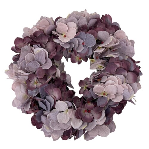 Kranz -Hydrangea- Kunststoff 28cm lila