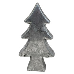 Tannenbaum Keramik 21cm silber