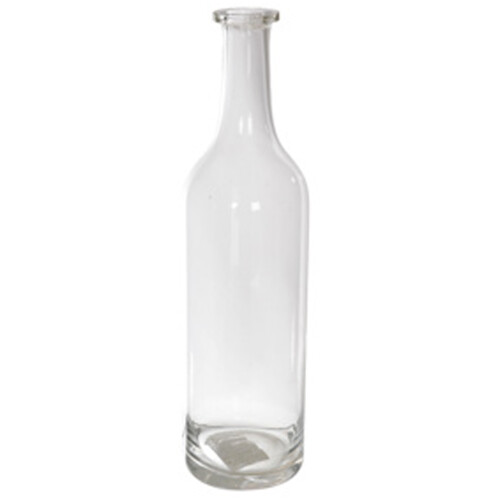 Vase -Bottle- Glas 30x8cm klar