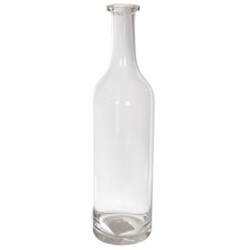 Vase -Bottle- Glas 30x8cm klar