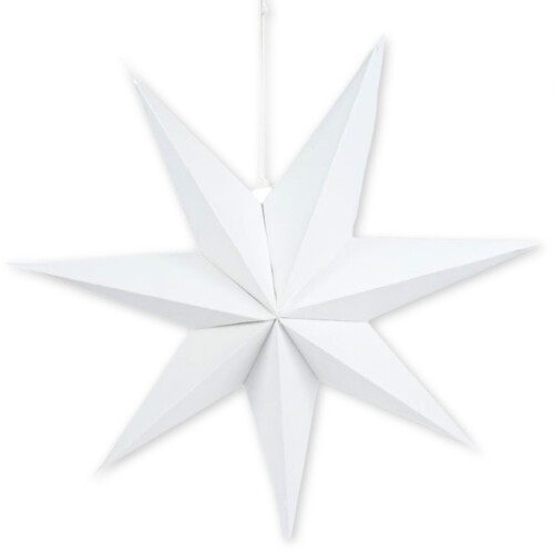 Stern Faltbar Papier 48cm weiss