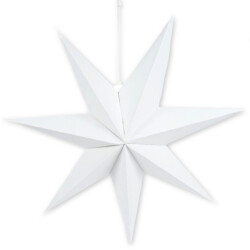 Stern Faltbar Papier 48cm weiss