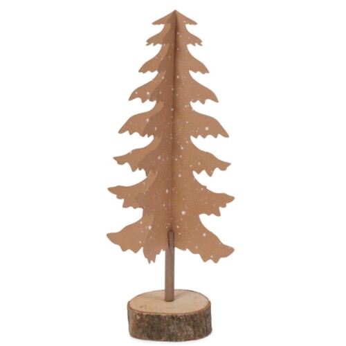 Weihnachtsbaum Deko Papier 32cm braun