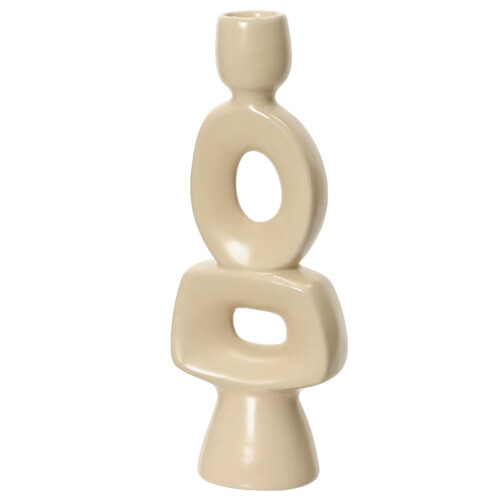 Kerzenhalter Porzellan 23cm creme