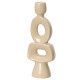 Kerzenhalter Porzellan 23cm creme
