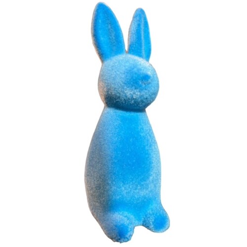 Hase Osterdeko Kunststoff 16cm hellblau