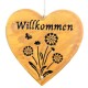 Herz -Willkommen- Metall 20cm rost