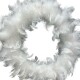 Kranz Federn 20cm weiss