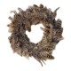 Federkranz -Fluffy- 25cm braun